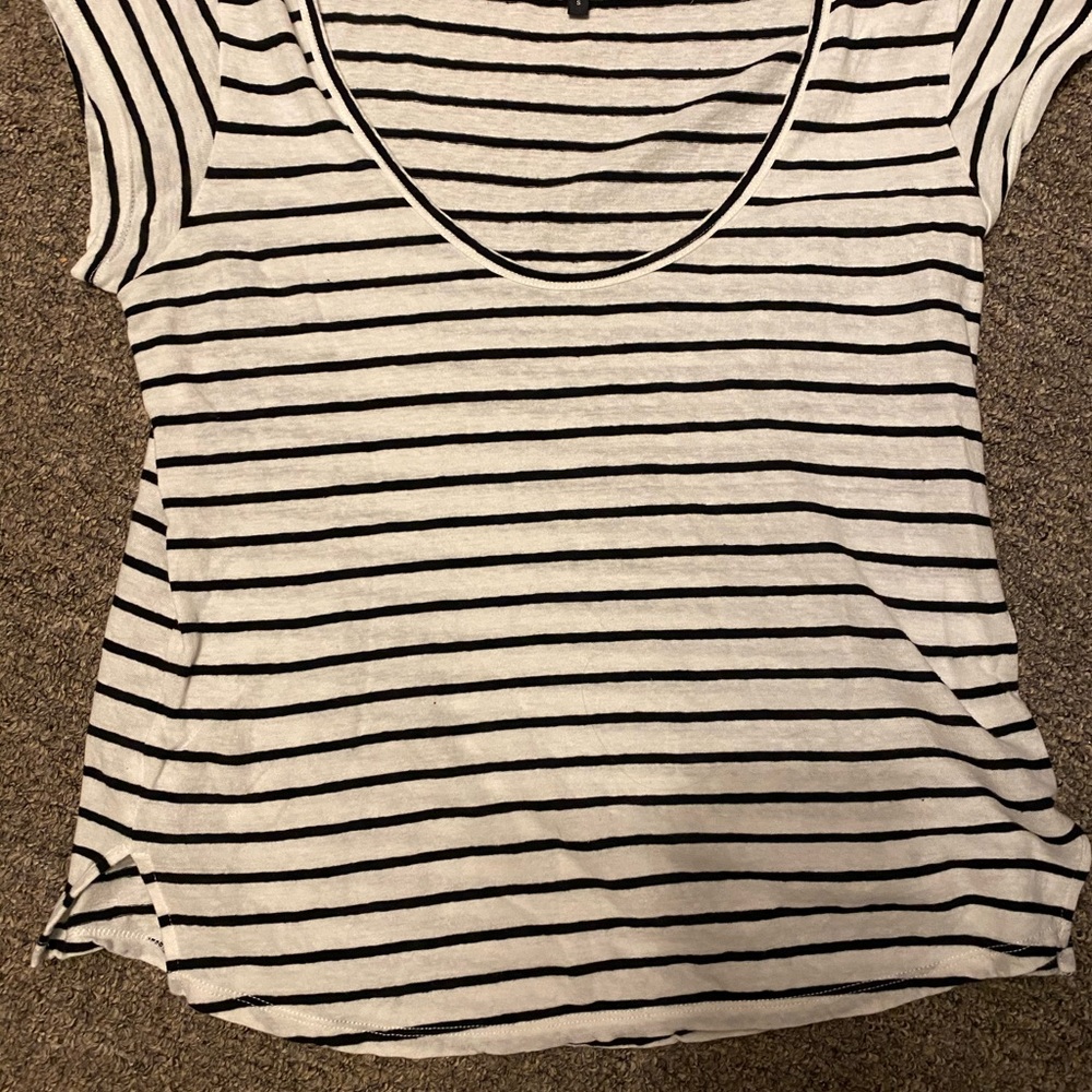 Theory Navigate Striped Tee | Size M - Picture 2 of 7